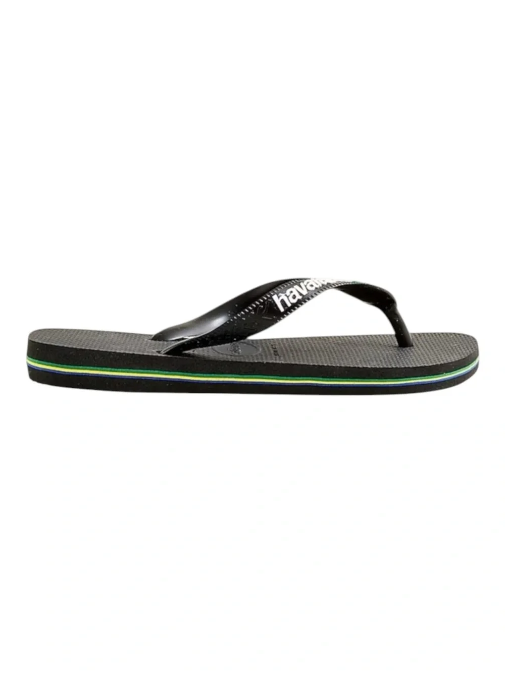 new J Crew x Havaianas ✪ Girls Boys Brazil Logo Flip Flops ✪ Black ✪ 29 30